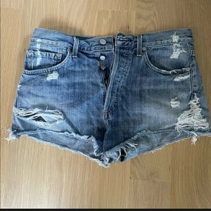 Agolde Parker denim shorts 26 only worn a few times, excellent condition